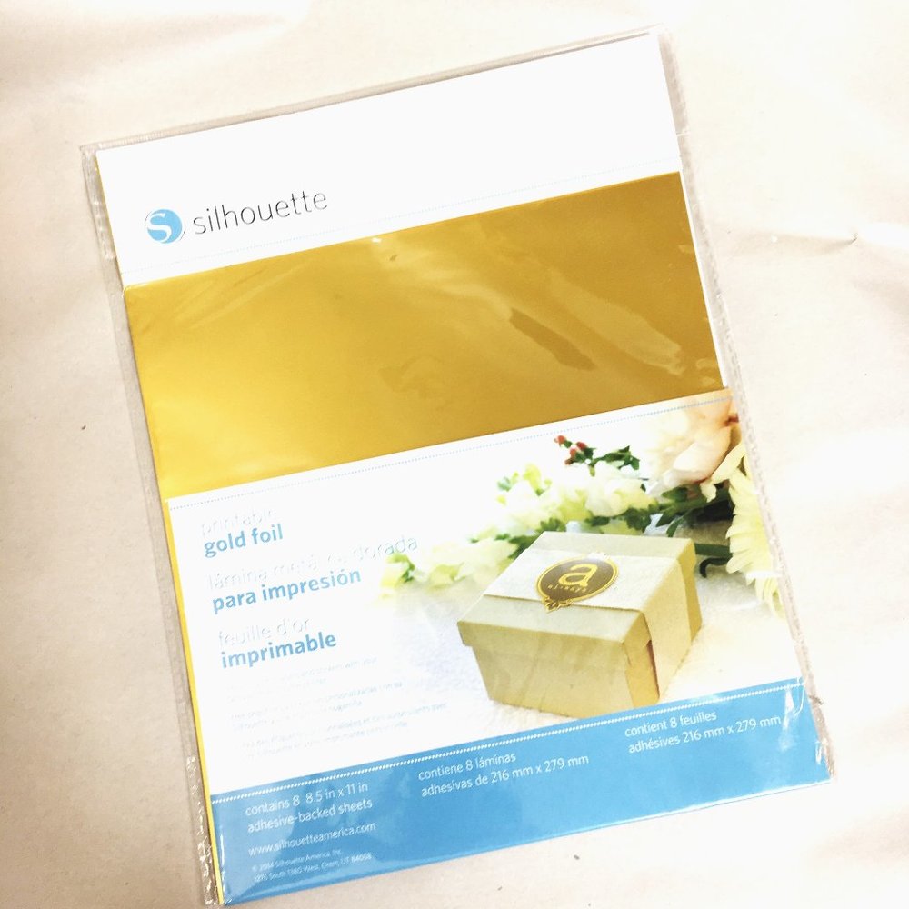 Silhouette Printable Gold Foil 8 sheets